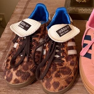 Adidas Leopard Print Wale Bonner Sneakers